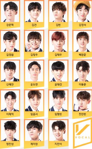 Under Nineteen] Vocal Team Contestants Profile]